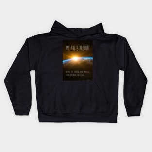 We Are Starstuff - Sunrise at Space - Black - B5 Sci-Fi Kids Hoodie